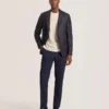 WINFRED Single Breasted Two Button Notch Fully Fashioned Plaid Jacket