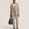 WRIGHT Tonal Check Modern Fit Suit Jacket