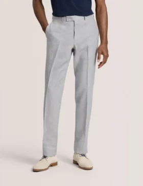 WINTER Flat Front Linen Suit Pant