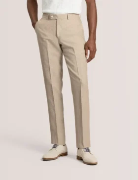 WINTER Flat Front Linen Suit Pant