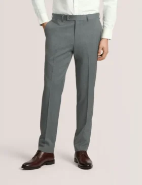 WINTER Flat Front Plaid Suit Pant