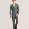 WINTER Flat Front Plaid Suit Pant