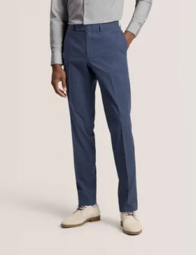 WINTER Flat Front Seersucker Suit Pant