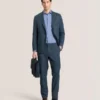 WRIGHT Glen Check Cotton Blend Suit Jacket