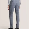 WINTER Soft Check Wool Modern Fit Suit Pants