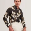 WRENIN Photographic Floral Print Long Sleeve Shirt