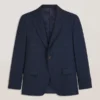 WRIGHT-PLAID Single Breasted Two Button Notch Fully Fashioned Plaid Suit Jacket