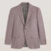 WRIGHT Sharkskin Wool Modern Fit Suit Jacket