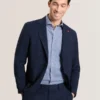 WRIGHT Single Breasted Two Button Notch Flat Front Plaid Jacket