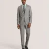 WINTER Soft Check Wool Modern Fit Suit Pants
