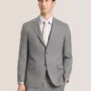 WRIGHT-STRIPE Striped Wool Modern Fit Suit Jacket