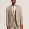 WRIGHT Tonal Check Modern Fit Suit Jacket