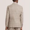 WRIGHT Tonal Check Modern Fit Suit Jacket