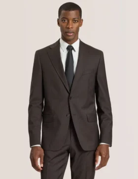 WRIGHT-TWILL Twill Suit Jacket