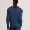 YAEN Rolled Edge Linen Blend Crew Neck Jumper