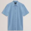 ZEFRE Short Sleeve Regular Linen Woven Shirt