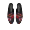 ZOLA ICON Floral Print Textured Mule Loafers